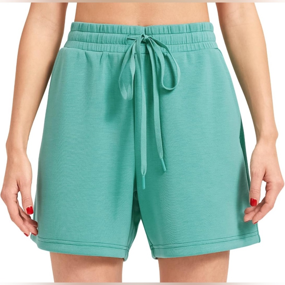 Charm Miles Women’s Shorts for Gym Green Athletic Shorts for Running